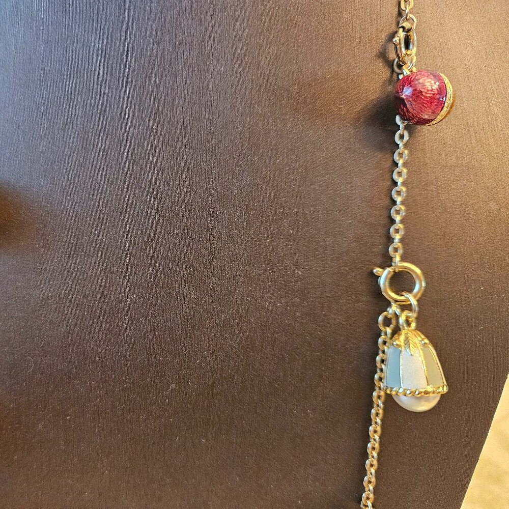 Vintage Joan Rivers Faberge Egg Necklace - Picture 9 of 16